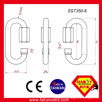 CE EN354 Load 25kN Stainless Steel Quick Link